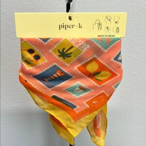 Piper K | Summer Vibe Scarf 🌴🍋